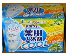 白元． 夏季限定超涼爽發泡入浴劑 (果物系)