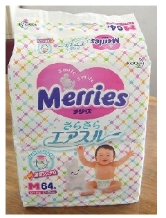 花王株式會社．MERRIES嬰幼兒紙尿褲 (M／6~11公斤嬰幼兒適用)