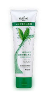 Kracie naive 茶叶精华洁面乳190g