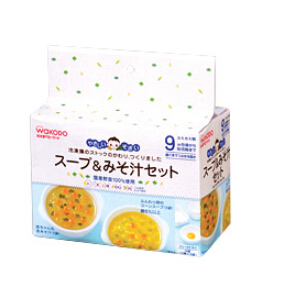 WAKODO 和光堂．DA51精選湯品組合(玉米蛋湯+嬰幼兒味噌湯)