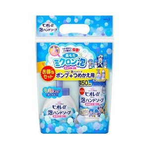 花王碧柔/BIORE弱酸性泡沫消毒洗手液 藍色 清新花香