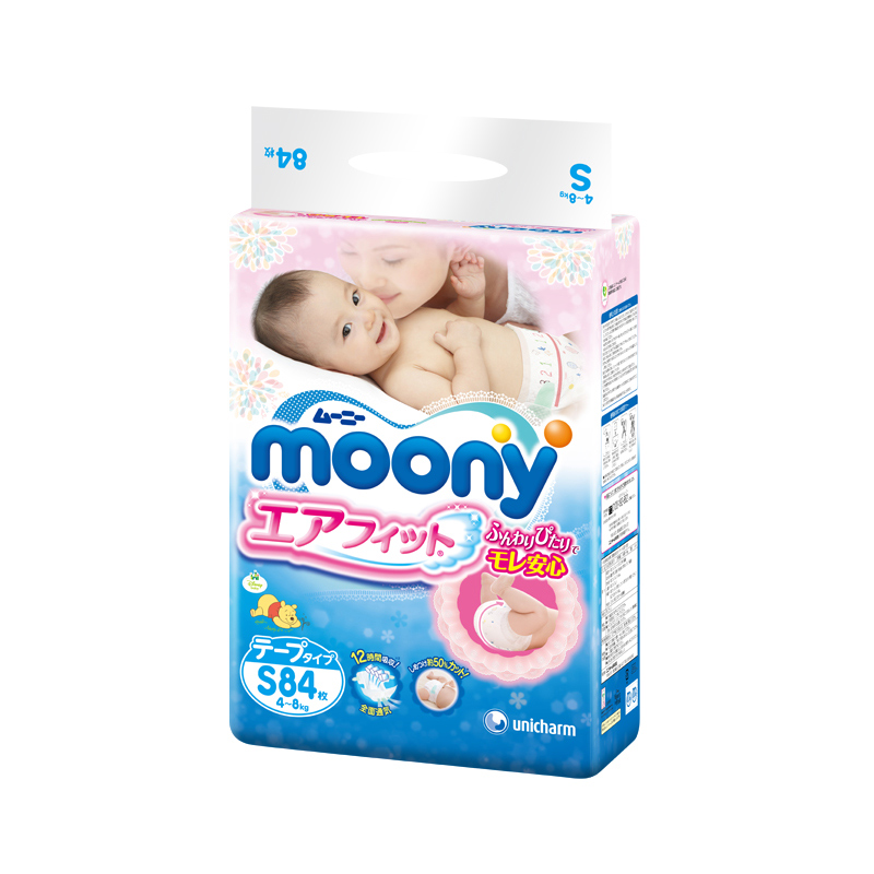 Moony尤妮佳嬰兒紙尿褲S84片