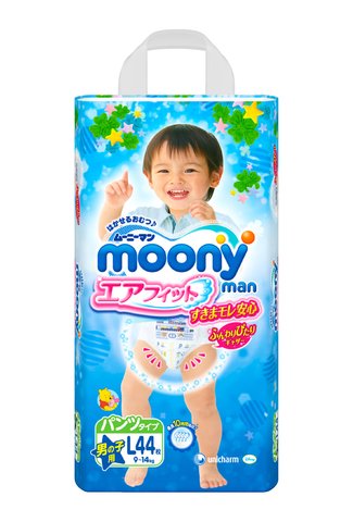 Moony 尤妮佳 嬰幼兒拉拉褲L44片（男寶寶）