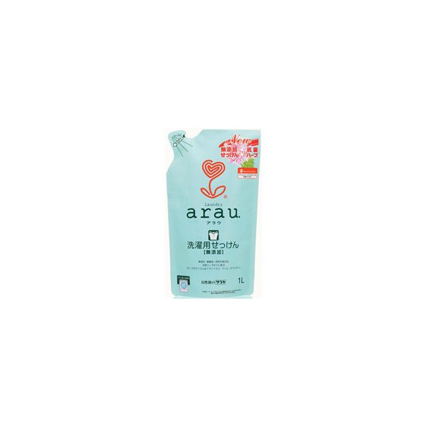 Saraya arau植物性抗菌洗衣液（含天竺葵成分）1L補充裝