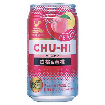 神户居留地Chu-HI 白桃＆黄桃碳酸酒 酒精度5%
