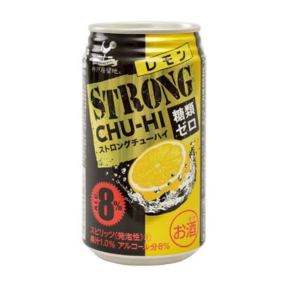 神户居留地STRONG CHU-HI柠檬碳酸酒 350ml 零糖分 酒精度8%
