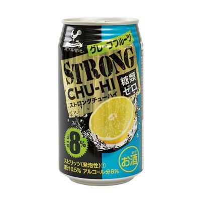 神户居留地STRONG CHU-HI西柚碳酸酒 350ml 零糖分 酒精度8%