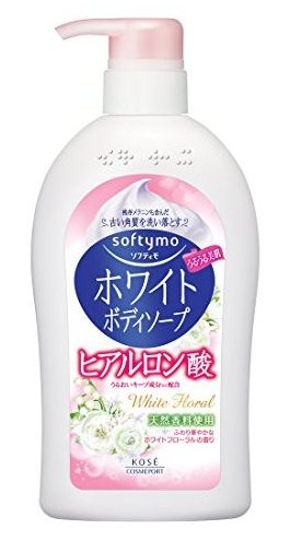高絲KOSE softymo透明質酸保濕沐浴露粉色600ml
