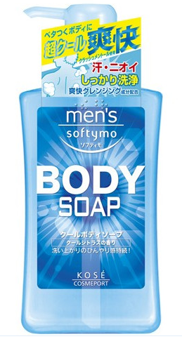 高絲KOSE softymo男士清爽沐浴露550ml
