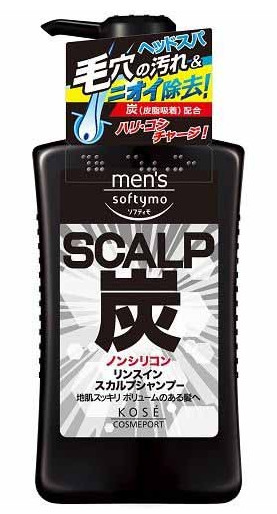 高絲KOSE softymo男士竹炭洗護二合一550ml