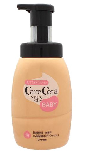 樂敦CARE CERA寶寶高保濕全身沐浴露黃色450ml