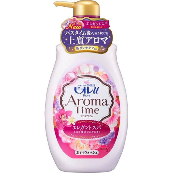 花王碧柔Aroma Time弱酸性优雅花香SPA沐浴露500ml