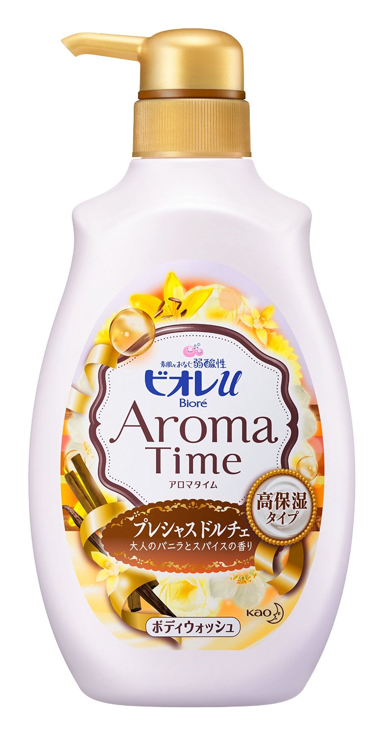 花王碧柔Aroma Time弱酸性香草奢華高保濕沐浴露500ml