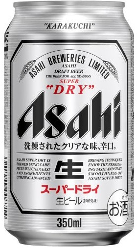朝日super DRY超爽生啤酒350ml