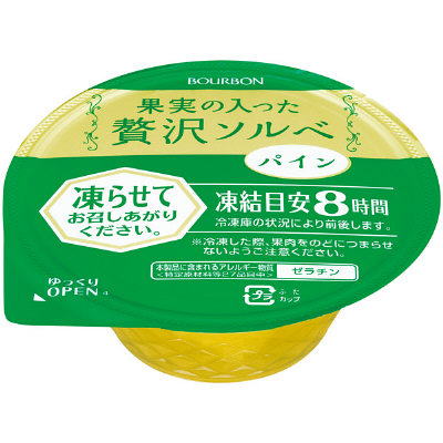 布爾本BOURBON果肉果子露冰激凌（菠蘿味）130g