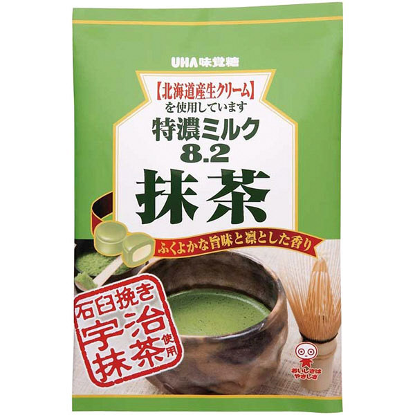 UHA味覺糖北海道特濃牛奶抹茶夾心糖84g