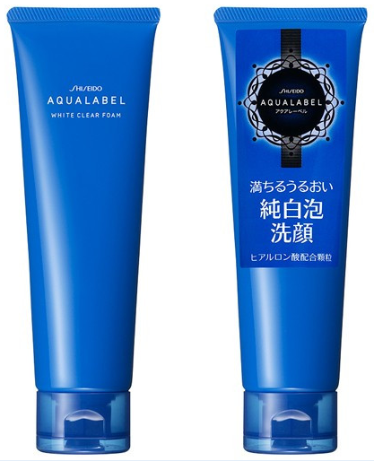 資生堂AQUALABEL水之印美白磨砂洗面奶130g