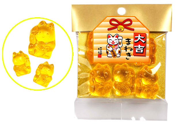 大吉招財貓黃金糖24入
