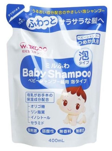 和光堂嬰幼兒泡沫洗髮水補充裝400ml