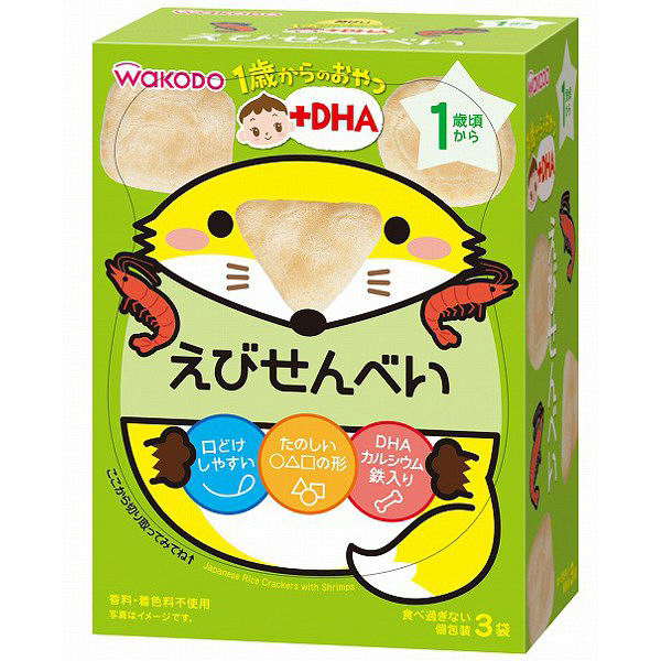 和光堂DHA蝦餅乾IO1 6g*3袋