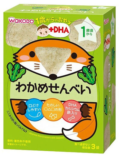 和光堂DHA海帶仙貝IO7 6g*3袋