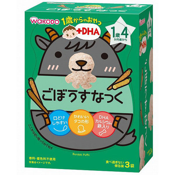 和光堂DHA牛蒡泡芙IO13 3袋