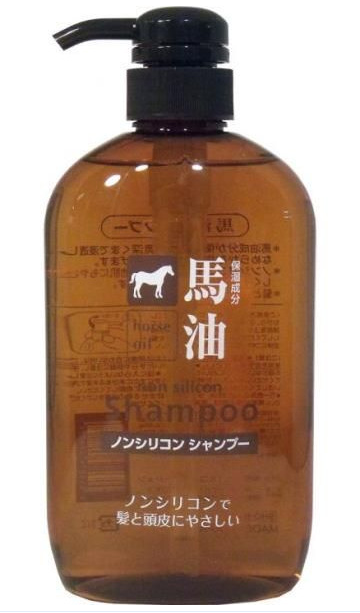 熊野油脂無硅馬油保濕洗髮水600ml