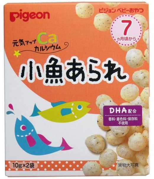 貝親高鈣DHA小魚酥酥球10g*2袋