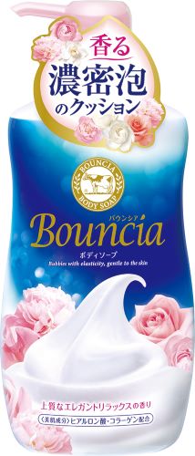 牛乳石堿bouncia濃密泡沫牛乳沐浴露550ml 玫瑰香