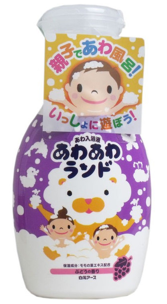 白元泡泡沐浴露（葡萄味）300ml