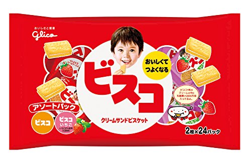 固力果Bisuko大袋什錦餅乾 Bisuko味&草莓味2片X24小包