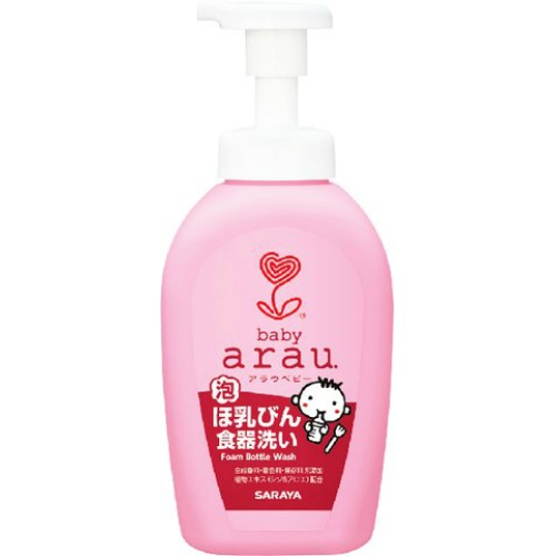 自然派arau嬰兒奶瓶餐具清洗液（泡泡型）500ml