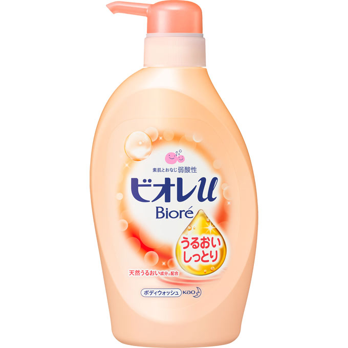 花王碧柔弱酸性 滋潤型沐浴露　480mL