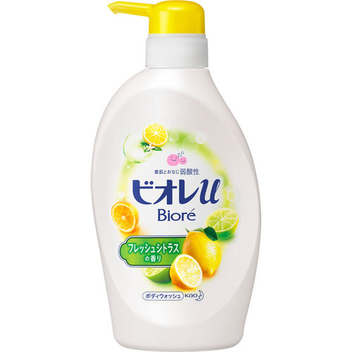花王碧柔弱酸性 新鲜柑橘香味沐浴露 480mL
