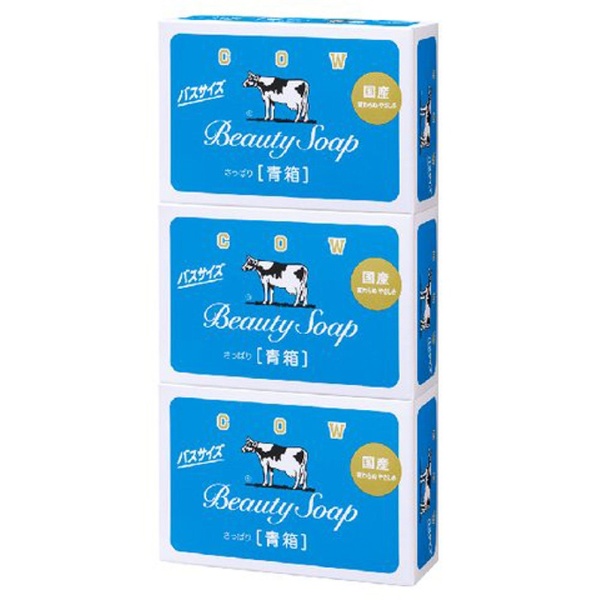 COW BRAND牛乳石鹸 藍盒清爽茉莉花香沐浴香皂 135g×3個裝