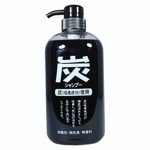 純藥 弱酸性無色素無香料無硅油 炭洗髮水600ml
