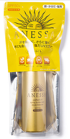 日本資生堂安耐曬超防水防曬噴霧SPF50+PA++++金瓶60g