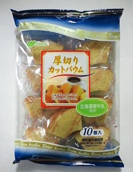MARUKIN北海道牛乳厚切年轮蛋糕 10個入