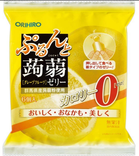ORIHIRO立喜乐蒟蒻啫喱 西柚味20g×6個