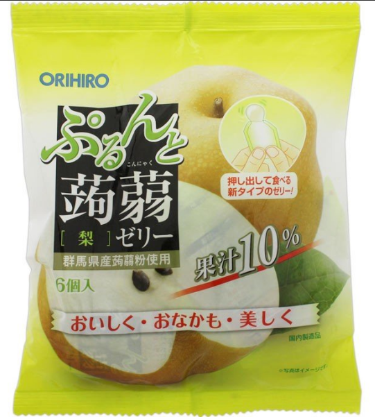 ORIHIRO立喜乐蒟蒻啫喱 香梨味20g×6個