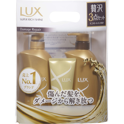 日本LUX力士黑钻柔顺保湿洗髪水＆護髪素(430克*2+100克）