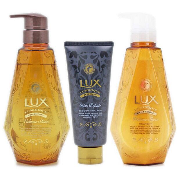 LUX力士奢華閃耀 無硅洗護頭髮套裝(450g洗+450g护+100g膜)