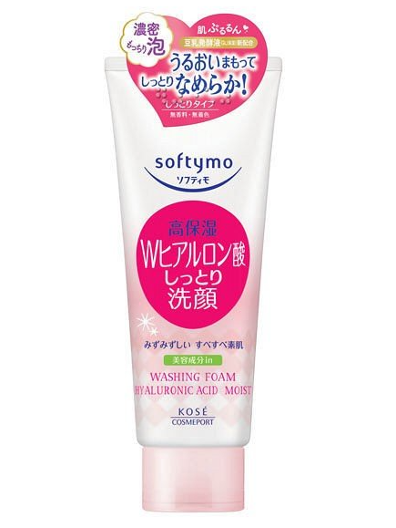 日本 高絲 softymo 透明質酸洗面乳
