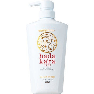 日本獅王hadakara沐浴露水果香500ml