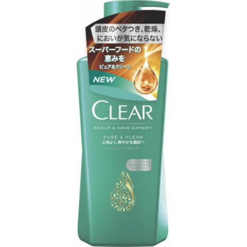 聯合利華 CLEAR PURE & CLEAN無硅洗髮水 清涼感花香370g