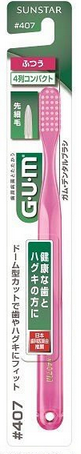 Sunstar GUM4列細毛頭超緊密抗菌牙刷（#407）標準