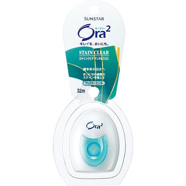 Sunstar Ora2  Stain clear去漬牙線（薄荷味）32M