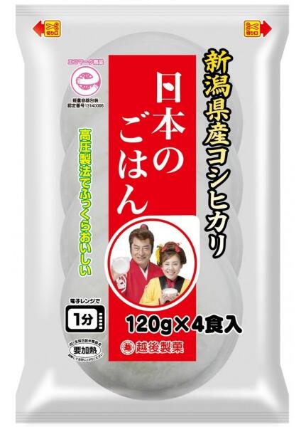 日本的米飯，新瀉縣產“越光”米飯120gX4
