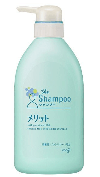 日本 花王Merit天然玫瑰花香無硅洗髮水
