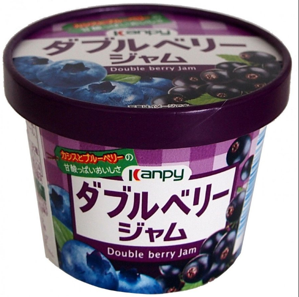 加藤產業 Kanpy紙杯雙莓果酱（黑加侖+藍莓）140g